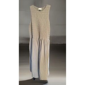 Universal Thread Smocked Maxi Dress With pockets Green Sleeveless Womens 3X